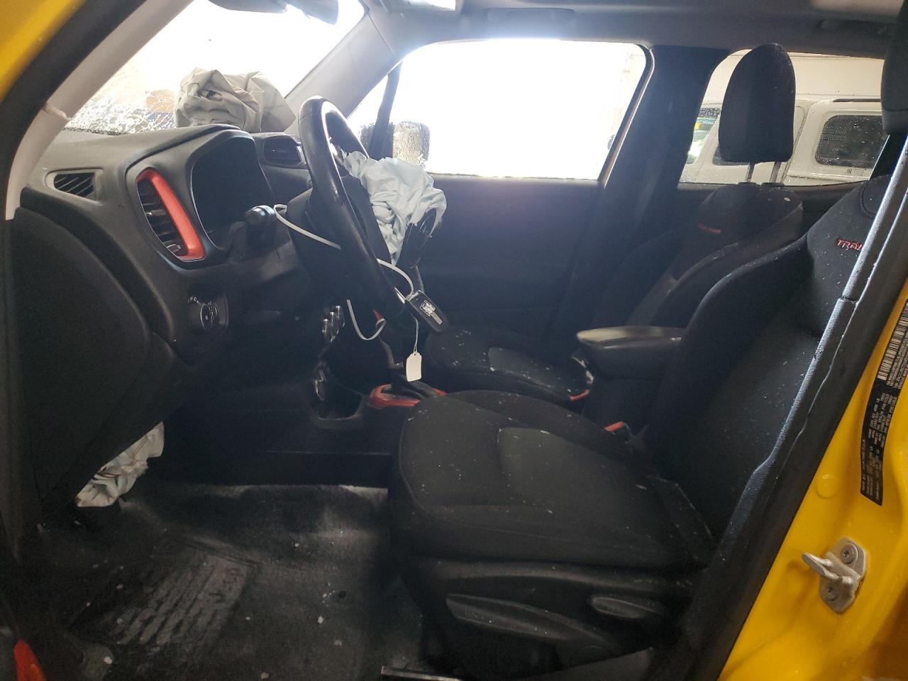 2016 Jeep Renegade VIN ZACCJBCT3GPD16346 Copart auction photo, front end / top/roof damage thumbnail 7