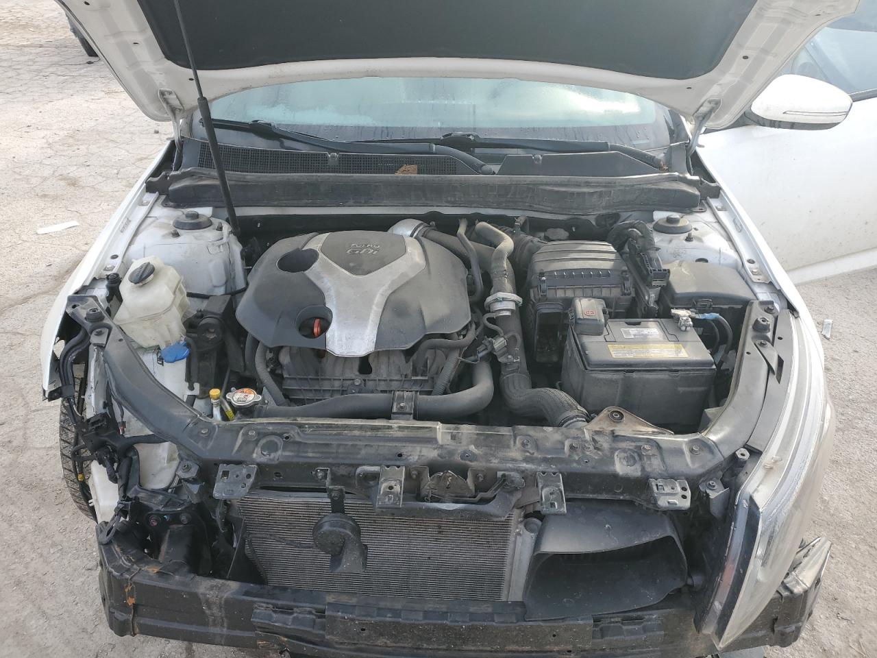 2014 KIA Optima VIN 5XXGR4A65EG297190 Copart auction photo, front end damage thumbnail 11
