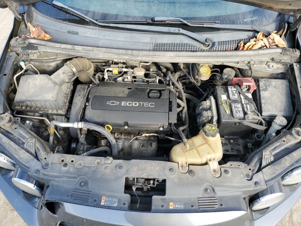 2012 Chevrolet Sonic VIN 1G1JC5SHXC4182694 Copart auction photo, front end / undercarriage damage thumbnail 11