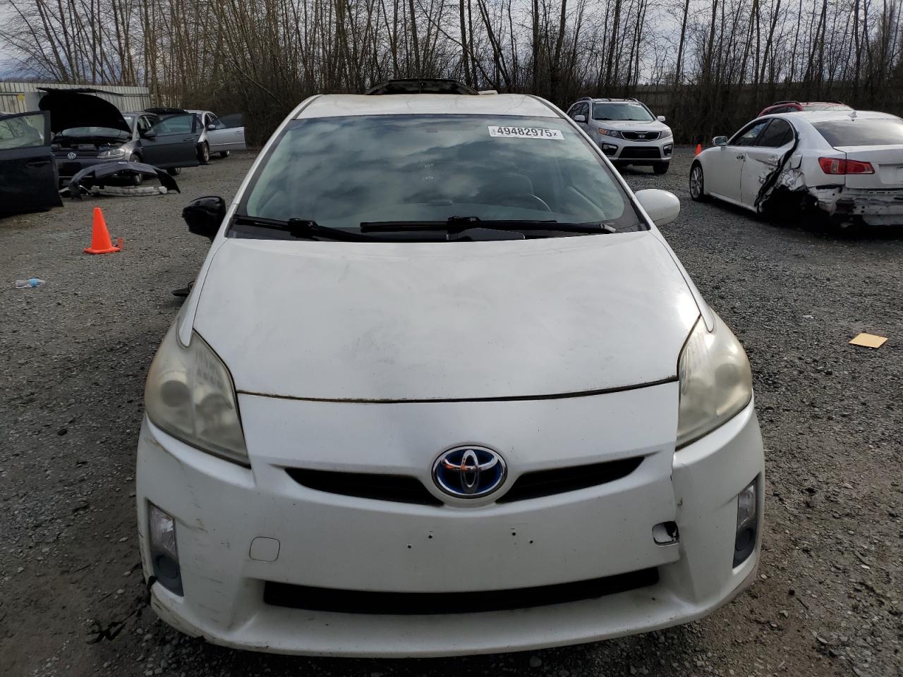 2010 Toyota Prius VIN JTDKN3DU4A1301858 Copart auction photo, front end / side damage thumbnail 5