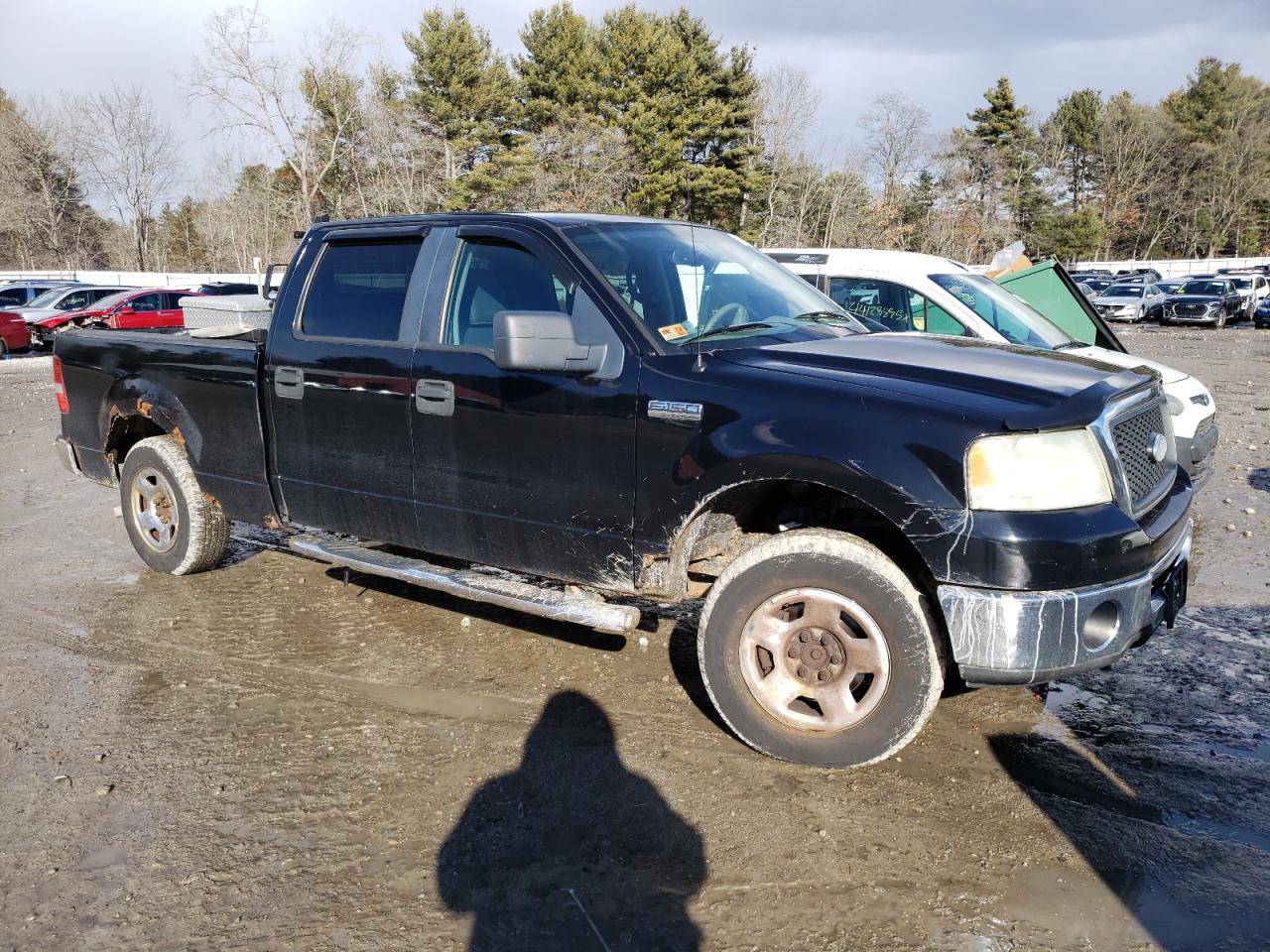 2007 Ford F-150 VIN 1FTPW14537KC29621 Copart auction photo, undercarriage damage thumbnail 4