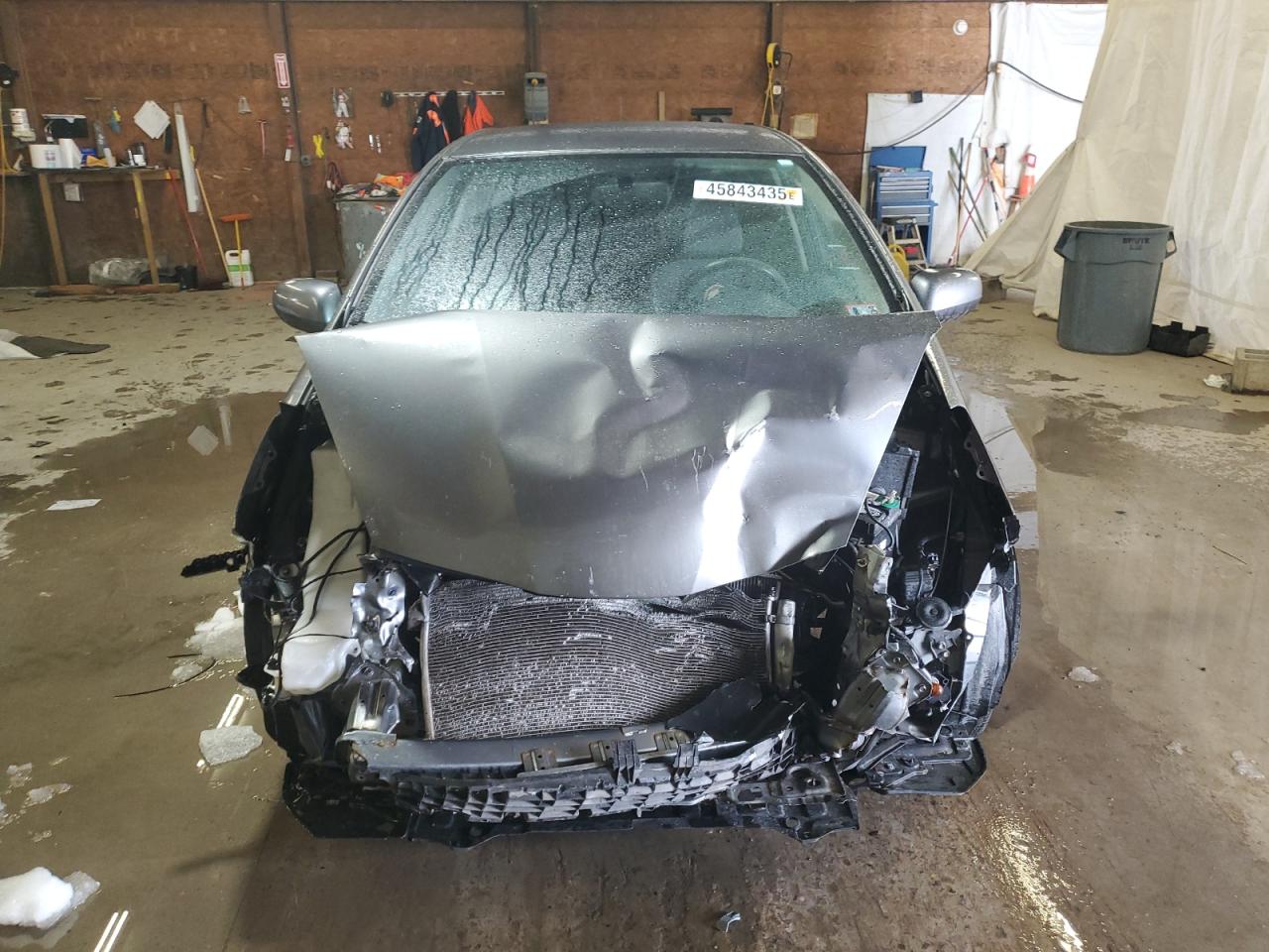 2012 Honda Fit VIN JHMGE8G39CS002500 Copart auction photo, front end / side damage thumbnail 5