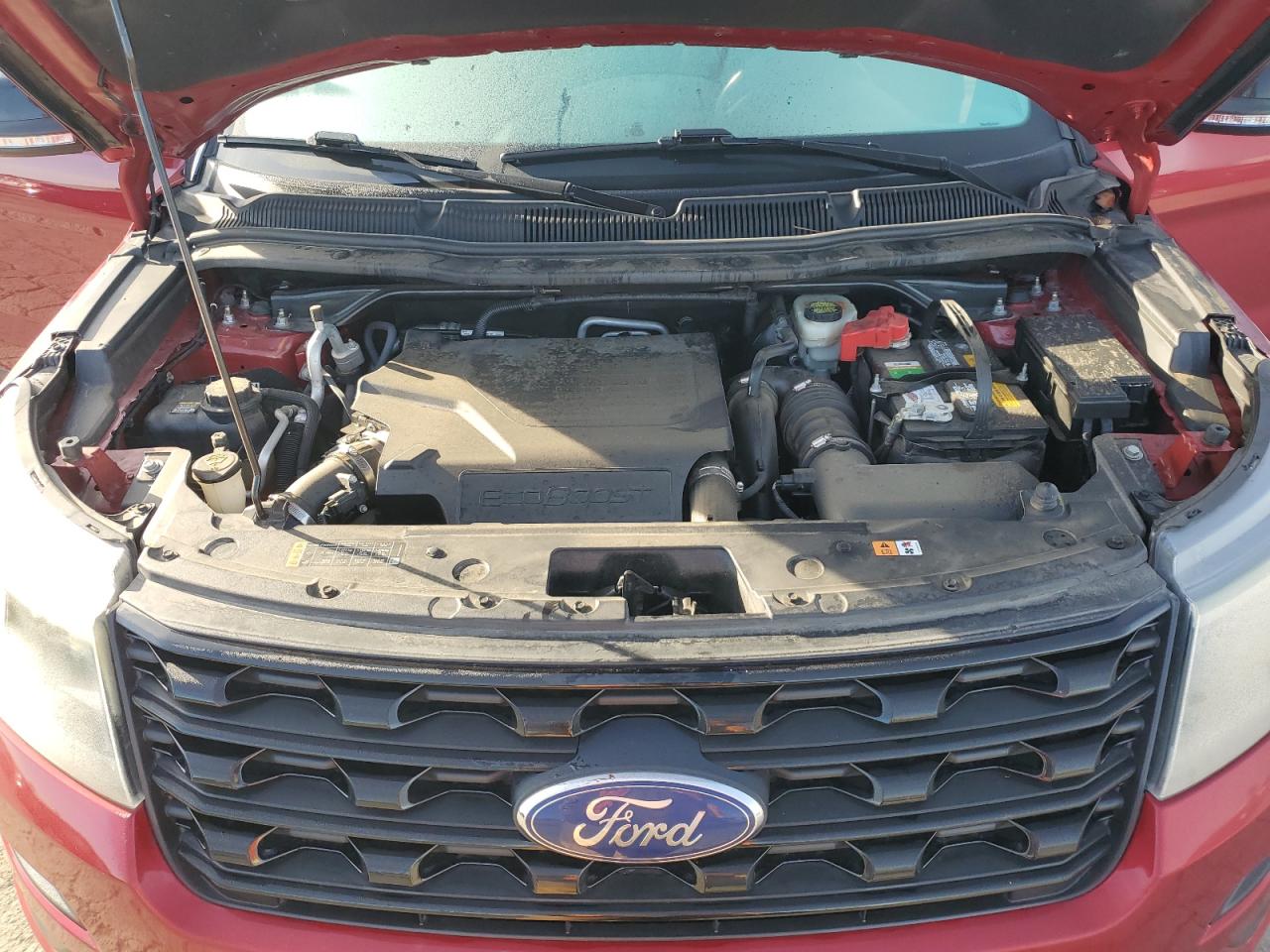 2016 Ford Explorer VIN 1FM5K8GT9GGB87282 Copart auction photo, rear end / side damage thumbnail 13