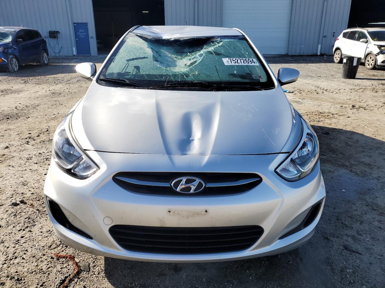 2016 Hyundai Accent VIN KMHCT4AE7GU058286 Copart auction photo, top/roof damage thumbnail 5