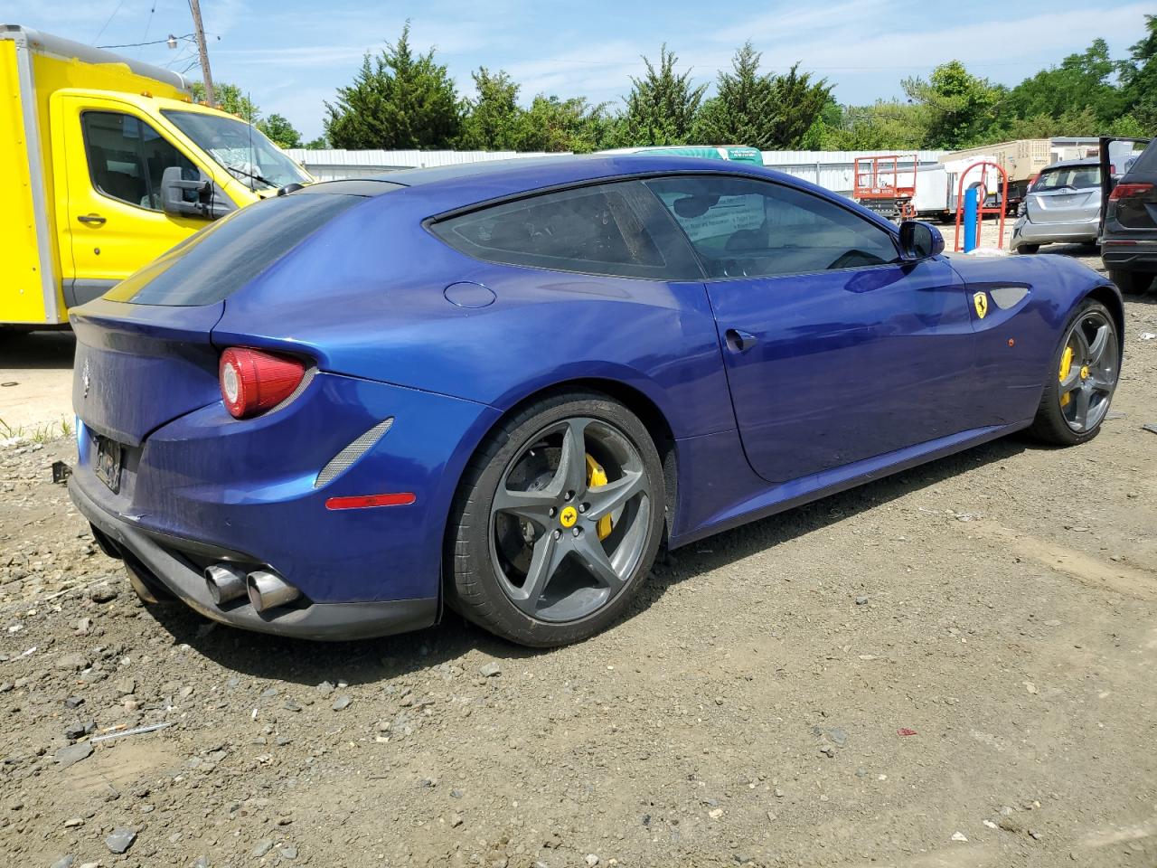 2014 Ferrari FF VIN ZFF73SKA3E0201603 Copart auction photo, burn - engine damage thumbnail 3