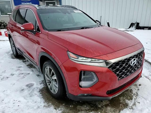 2019 Hyundai Santa Fe VIN 5NMS5CADXKH066099 Copart auction photo, top/roof damage thumbnail 14