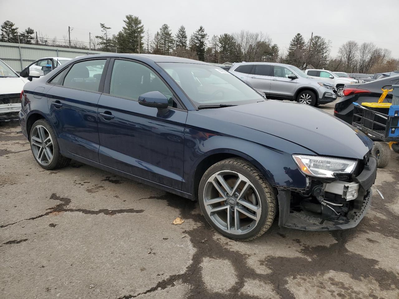 2018 Audi A3 VIN WAUB8GFF8J1066343 Copart auction photo, front end damage thumbnail 4