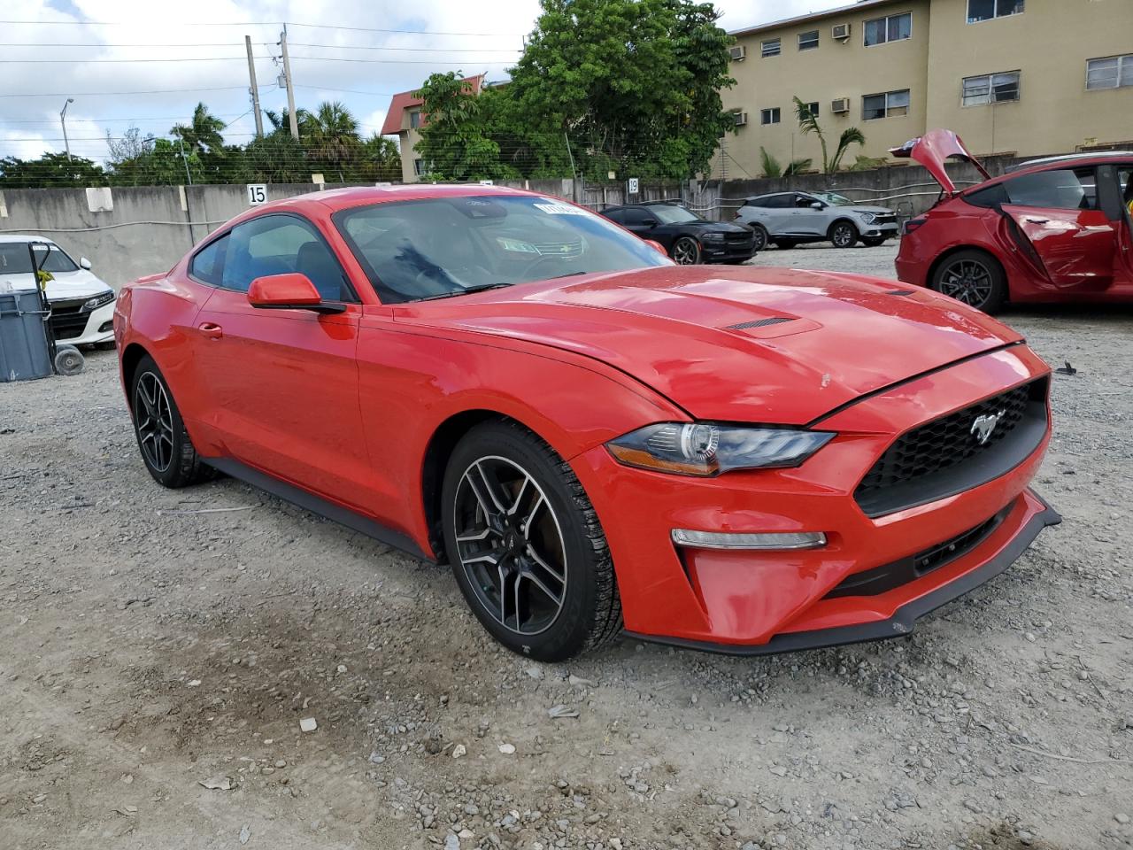 2022 Ford Mustang VIN 1FA6P8TH1N5101540 Copart auction photo, water/flood / minor dent/scratches damage thumbnail 4