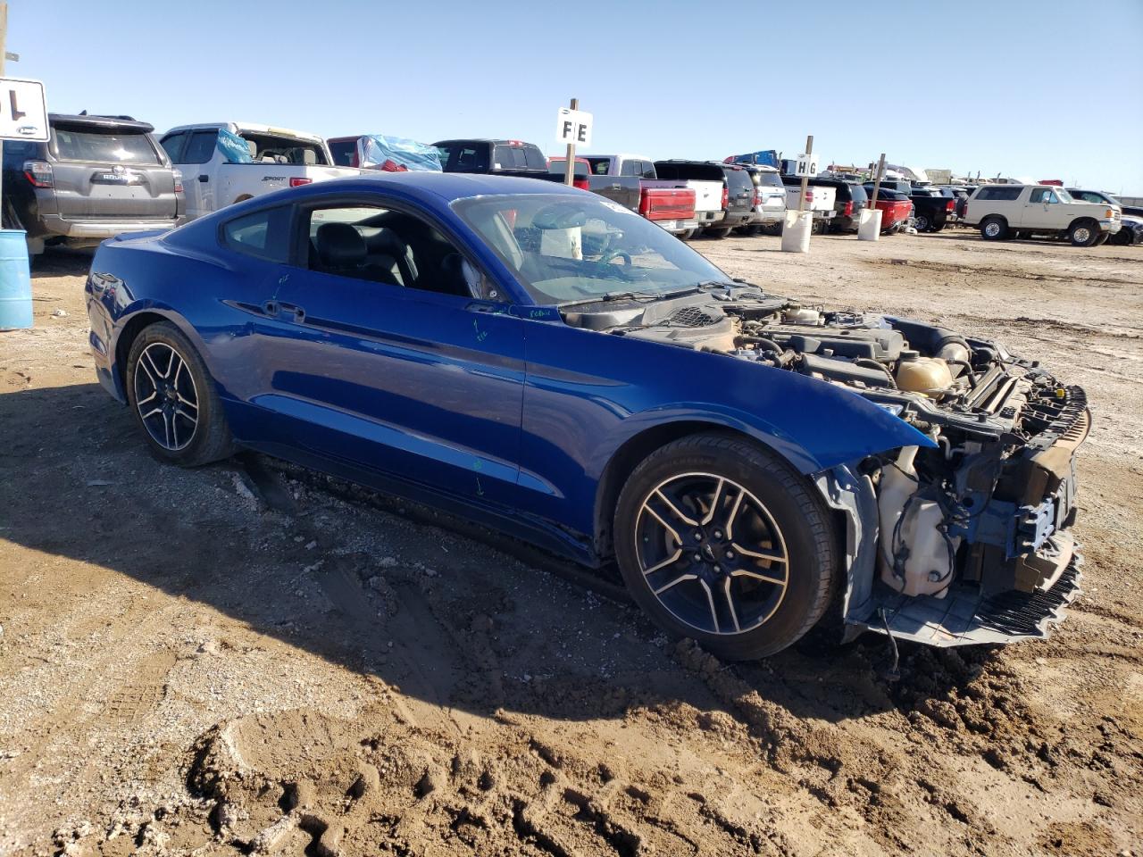 2018 Ford Mustang VIN 1FA6P8TH5J5167471 Copart auction photo, front end damage thumbnail 4