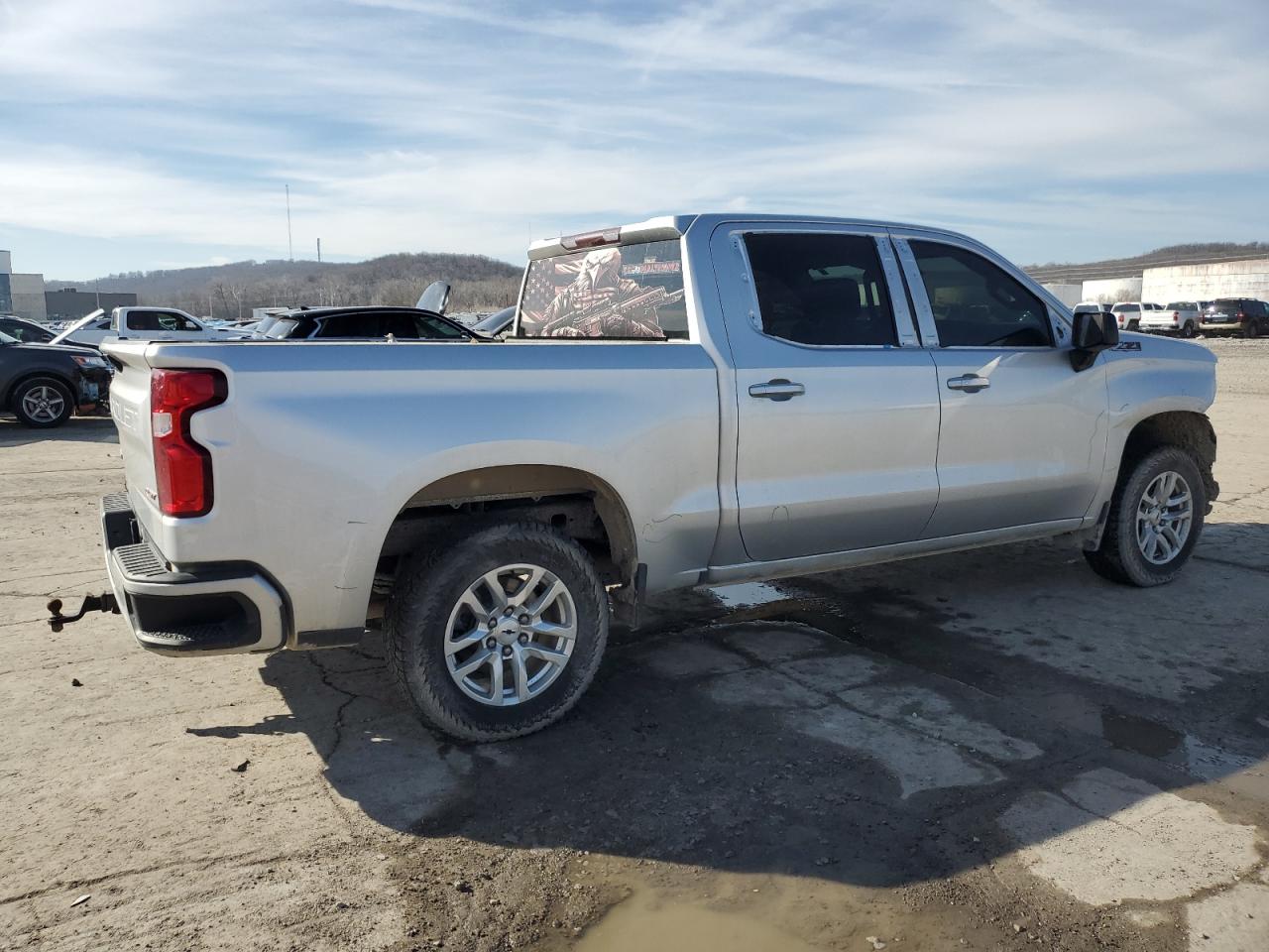 2020 Chevrolet Silverado VIN 3GCUYEED6LG341020 Copart auction photo, front end / minor dent/scratches damage thumbnail 3