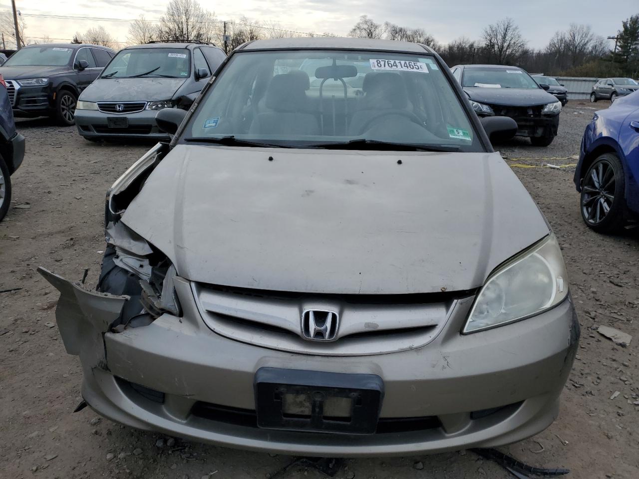 2004 Honda Civic VIN 2HGES16524H544317 Copart auction photo, front end damage thumbnail 5