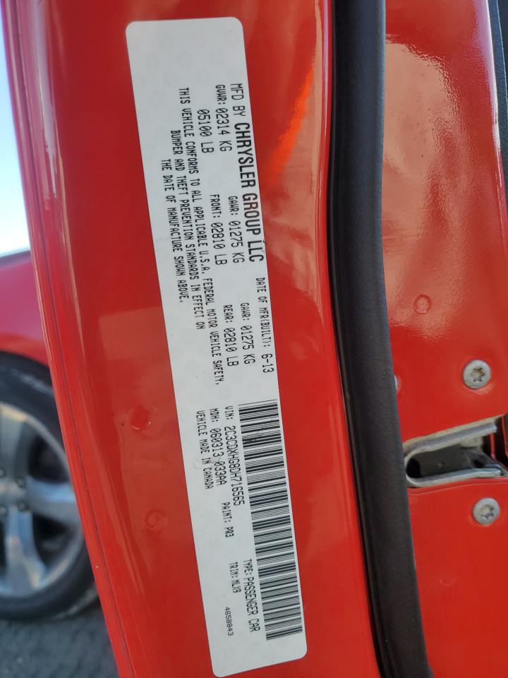 2013 Dodge Charger VIN 2C3CDXHG8DH716565 Copart auction photo, front end damage thumbnail 12