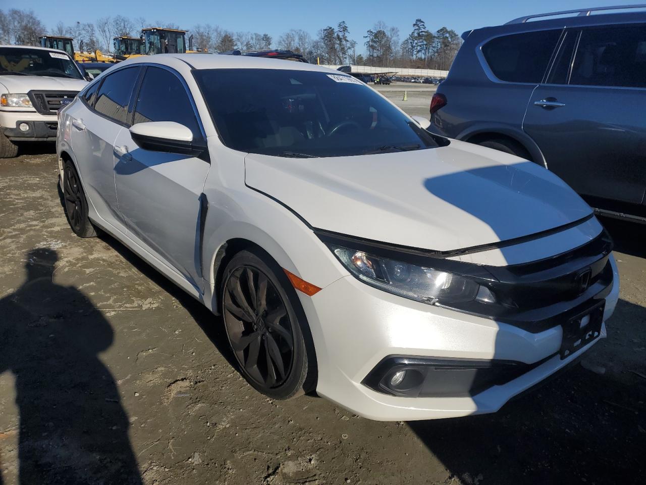 2020 Honda Civic VIN 2HGFC2F83LH572241 Copart auction photo, side damage thumbnail 4