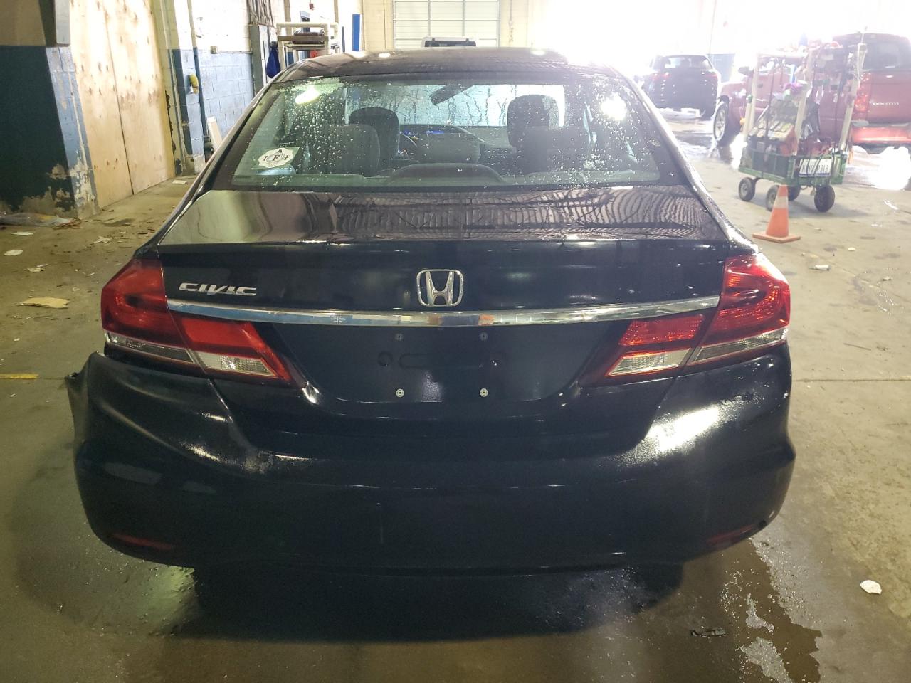 2013 Honda Civic VIN 19XFB2F5XDE044460 Copart auction photo, rear end / side damage thumbnail 6