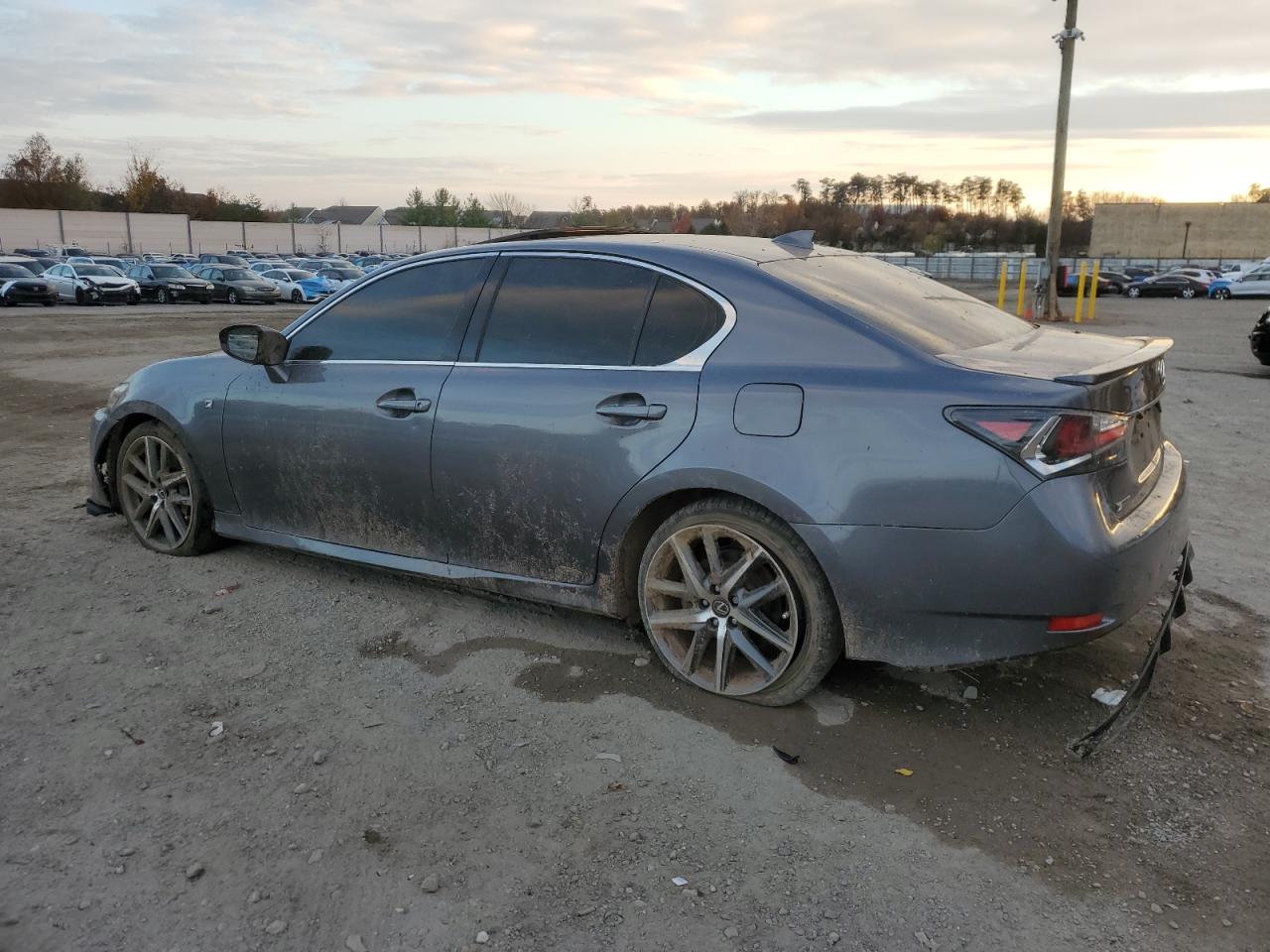 2016 Lexus GS VIN JTHBZ1BL4GA002655 Copart auction photo, undercarriage / front end damage thumbnail 2