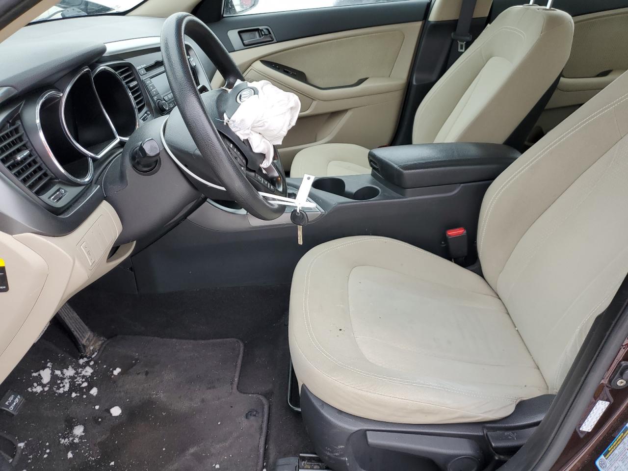 2011 KIA Optima VIN KNAGM4A78B5074937 Copart auction photo, front end damage thumbnail 7