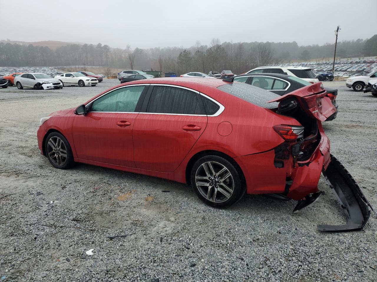 2019 KIA Forte VIN 3KPF54AD3KE021388 Copart auction photo, rear end / minor dent/scratches damage thumbnail 2
