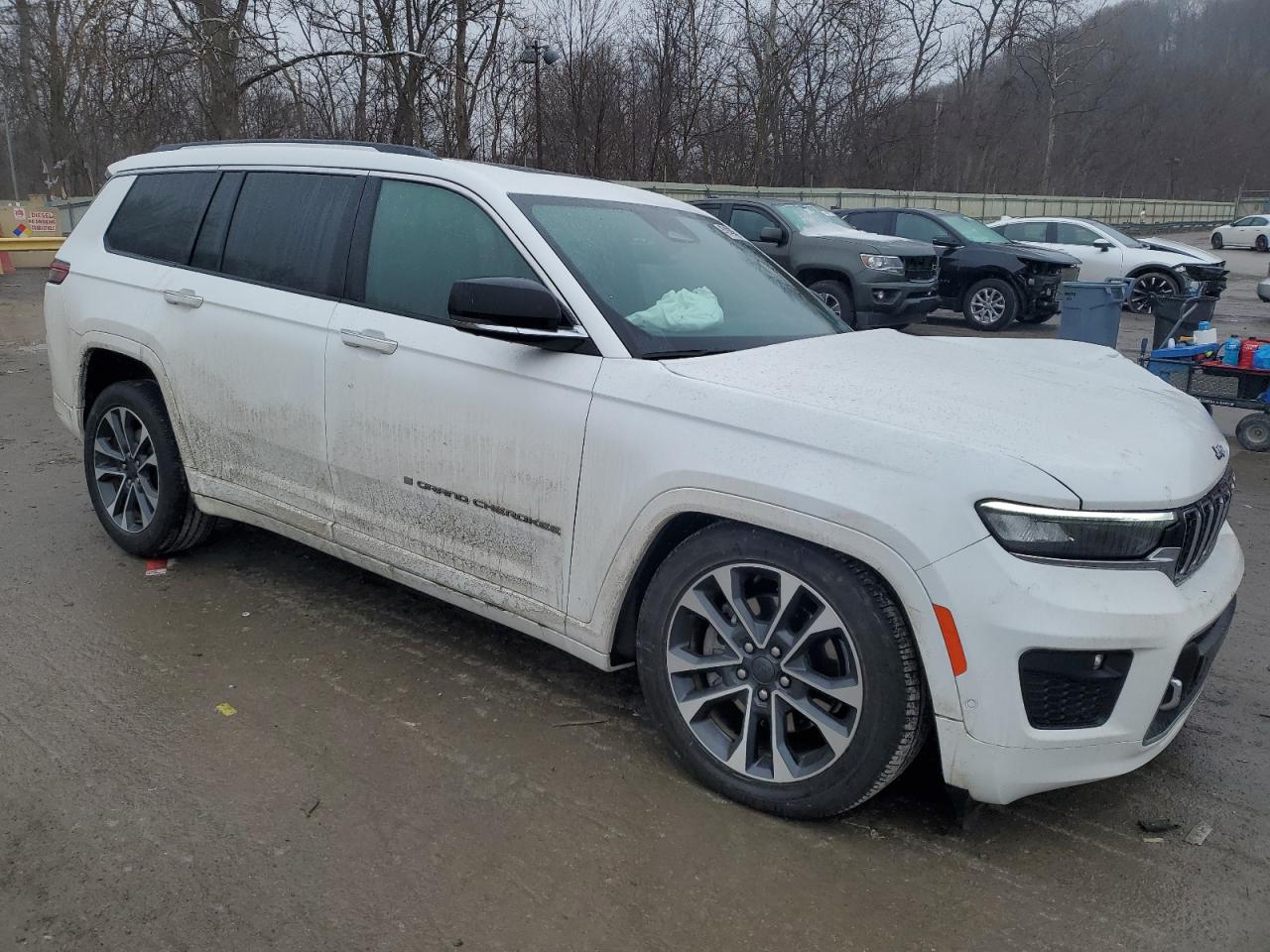 2021 Jeep Grand Cherokee VIN 1C4RJKDG6M8149382 Copart auction photo, front end / side damage thumbnail 4