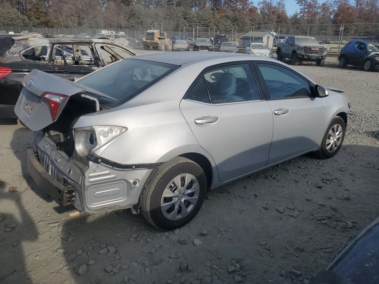 2014 Toyota Corolla VIN 2T1BURHE0EC168915 Copart auction photo, front end / rear end damage thumbnail 3