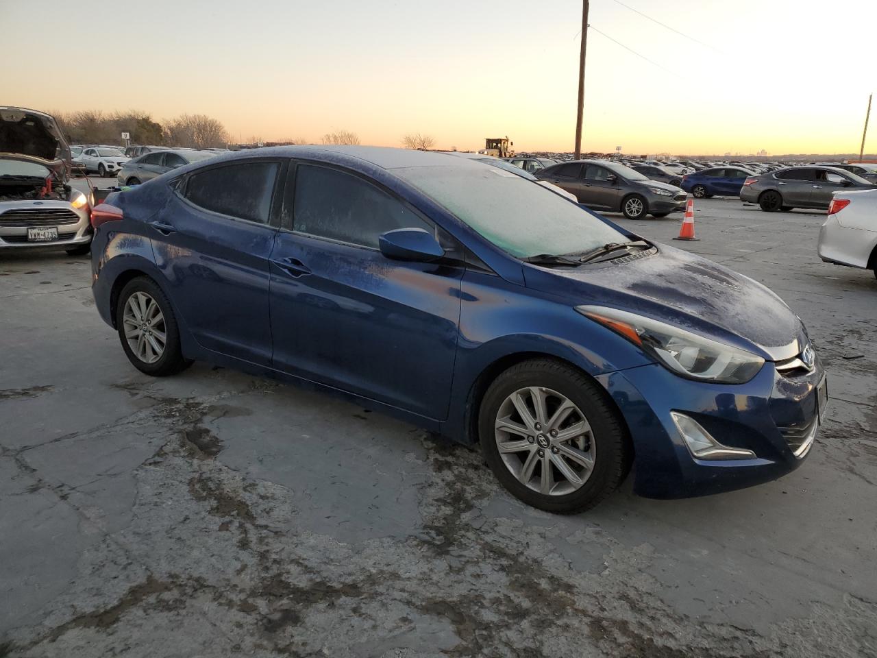 2016 Hyundai Elantra VIN 5NPDH4AE2GH718299 Copart auction photo, mechanical damage thumbnail 4