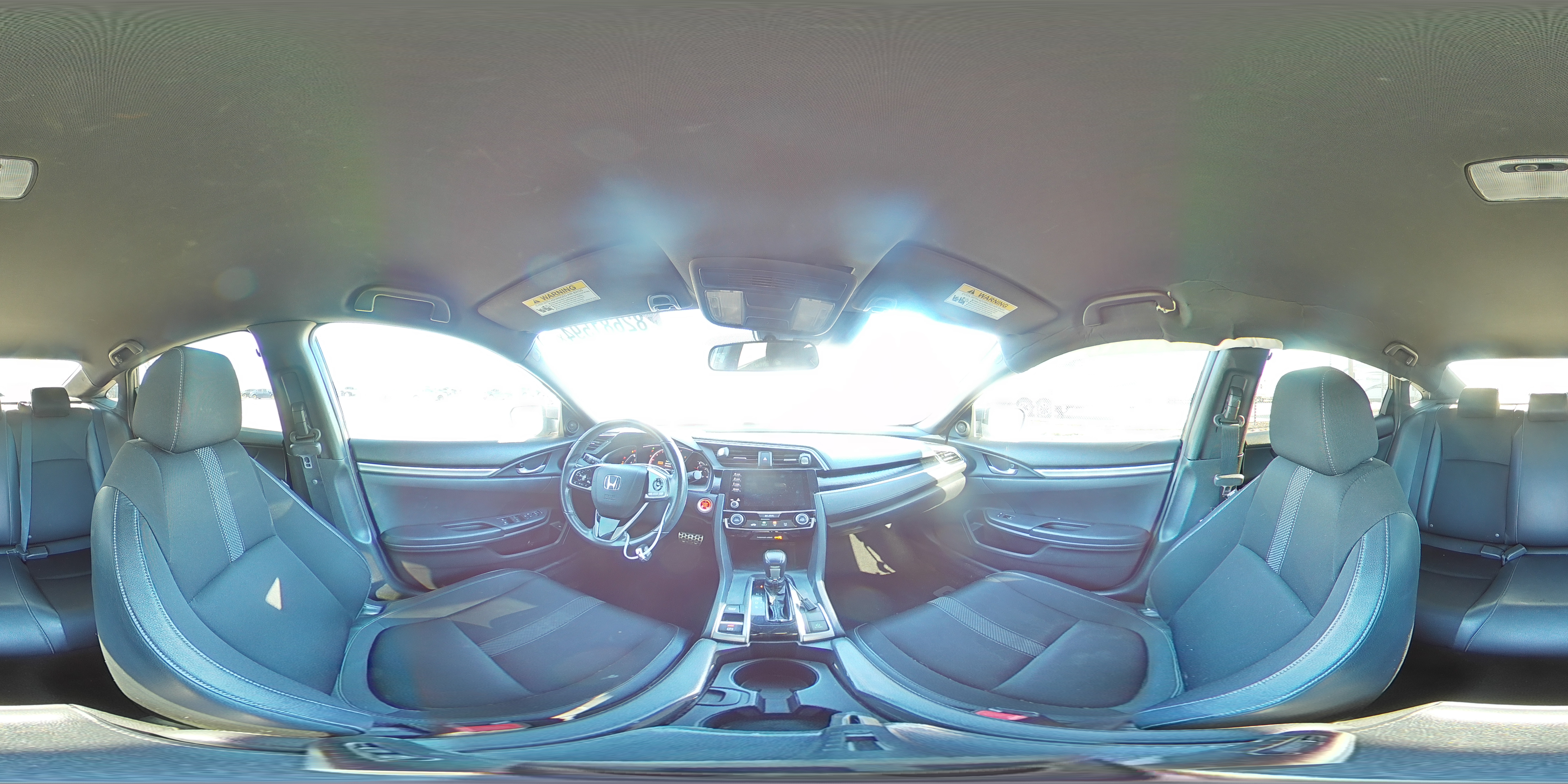 2019 Honda Civic VIN 19XFC2F85KE203938 Copart auction photo, front end / rear end damage thumbnail 12