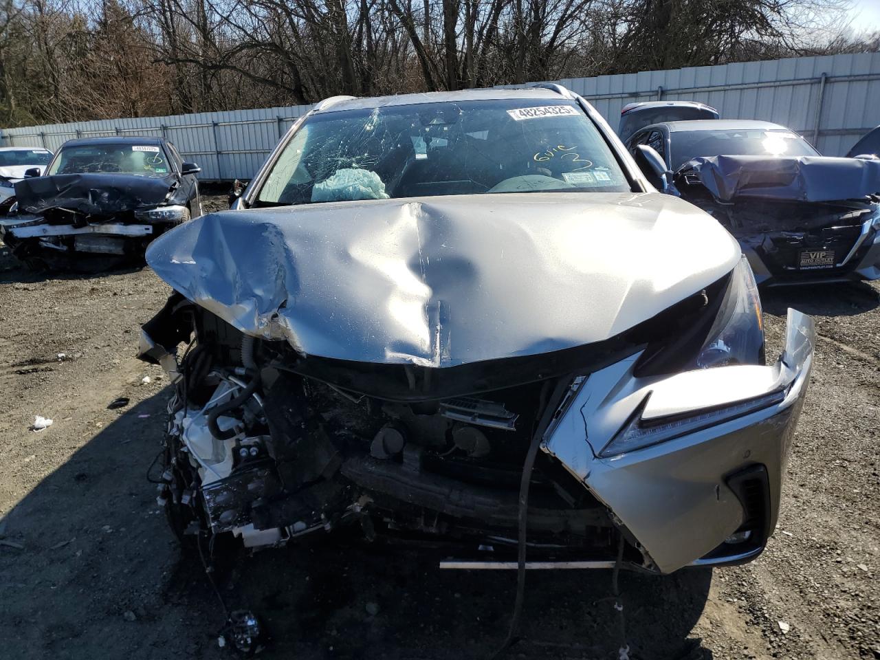 2019 Lexus NX VIN JTJBARBZ3K2200767 Copart auction photo, front end / all over damage thumbnail 5