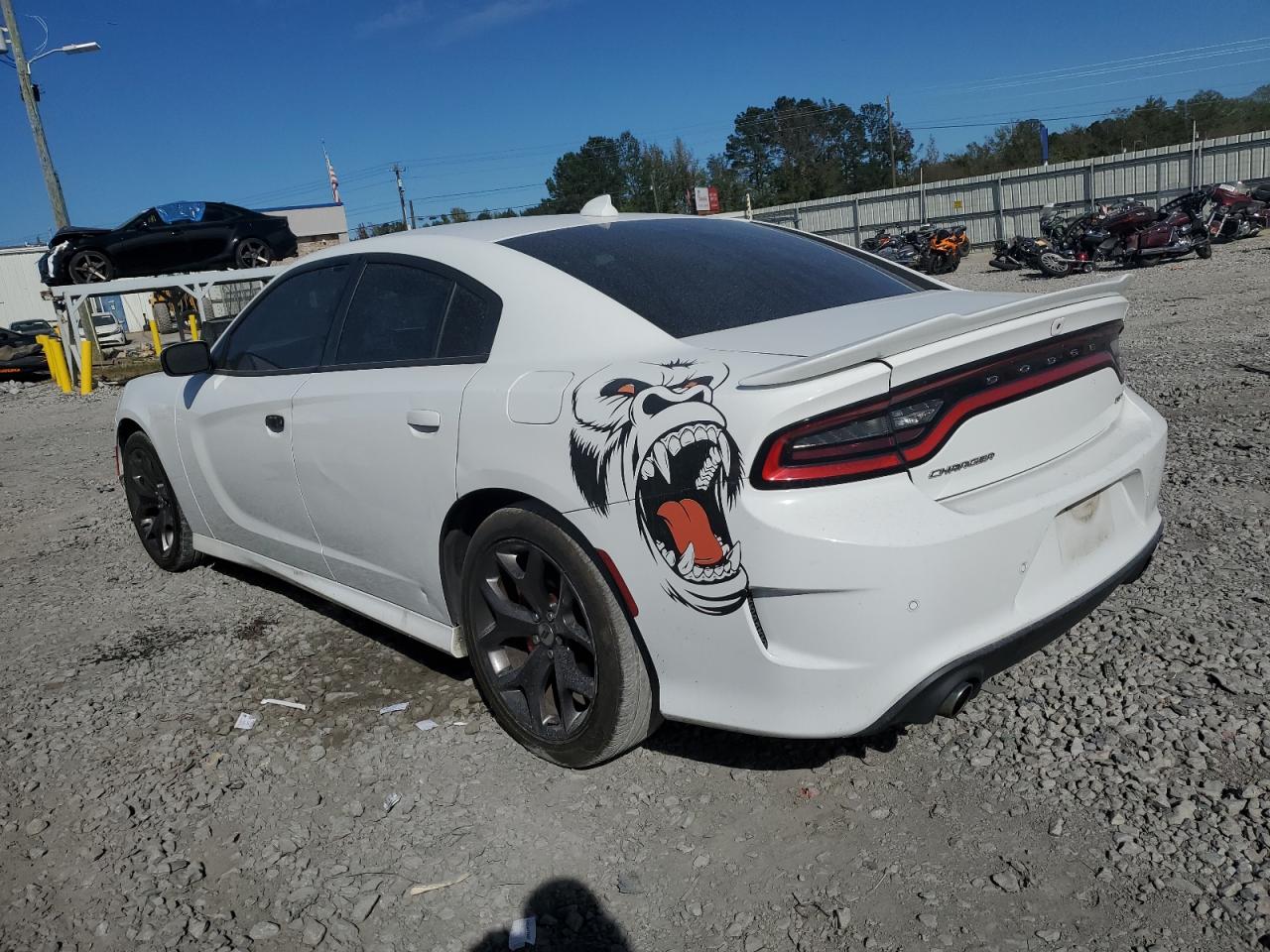 2019 Dodge Charger VIN 2C3CDXHG6KH512716 Copart auction photo, side damage thumbnail 2
