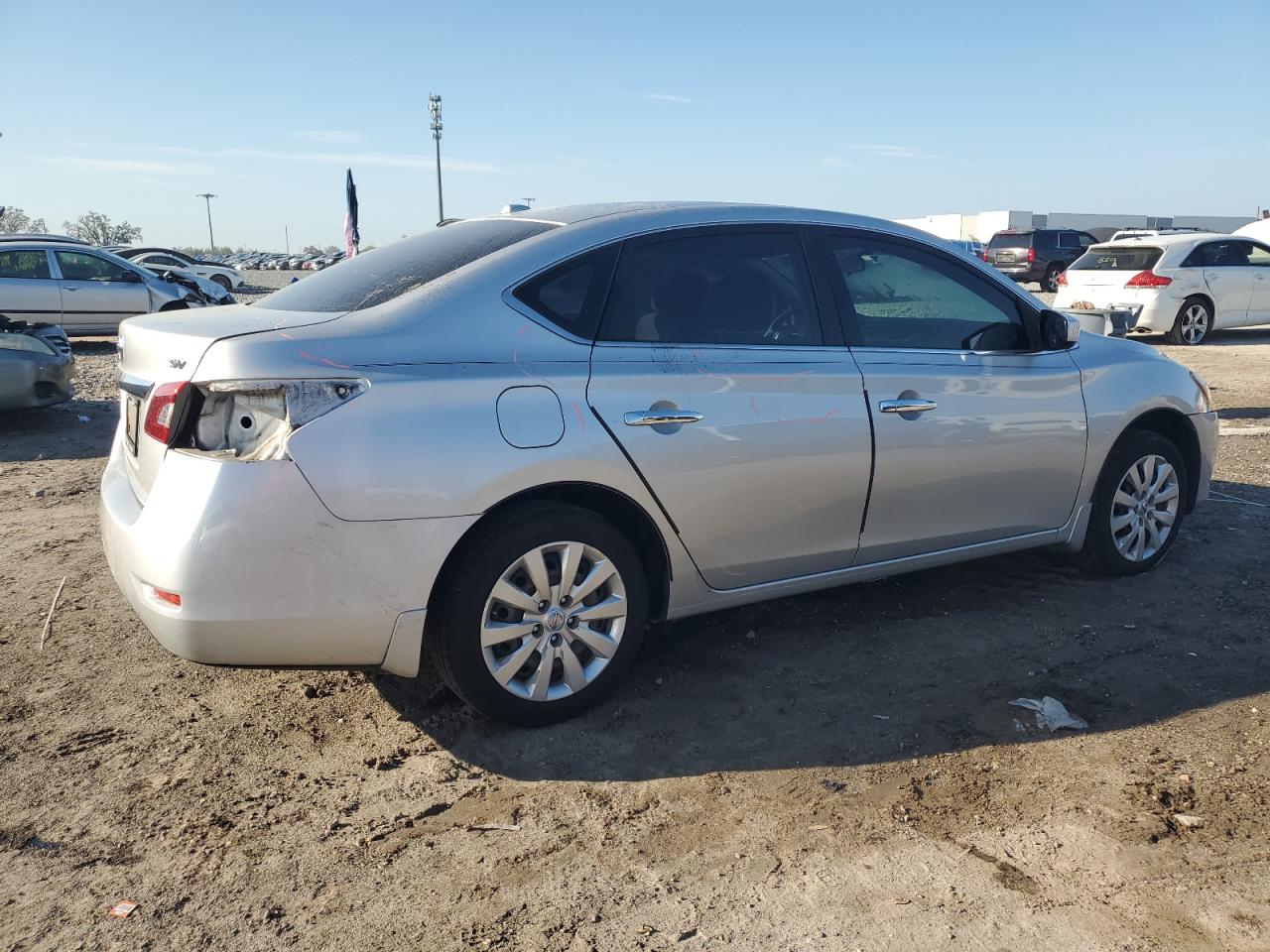 2015 Nissan Sentra VIN 3N1AB7AP7FY317665 Copart auction photo, all over damage thumbnail 3