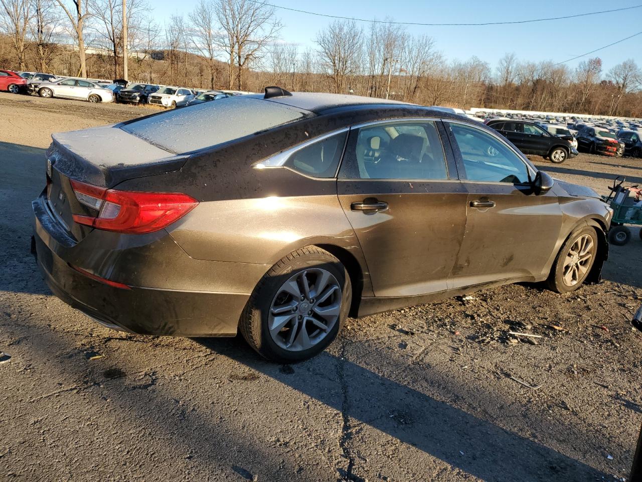 2018 Honda Accord VIN 1HGCV1F13JA018848 Copart auction photo, front end / rear end damage thumbnail 3