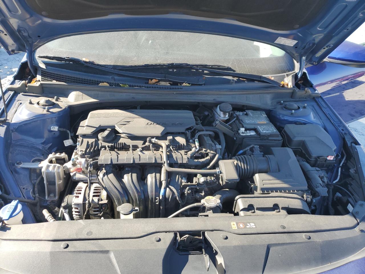 2021 Hyundai Elantra VIN 5NPLS4AG1MH028442 Copart auction photo, rear end damage thumbnail 13