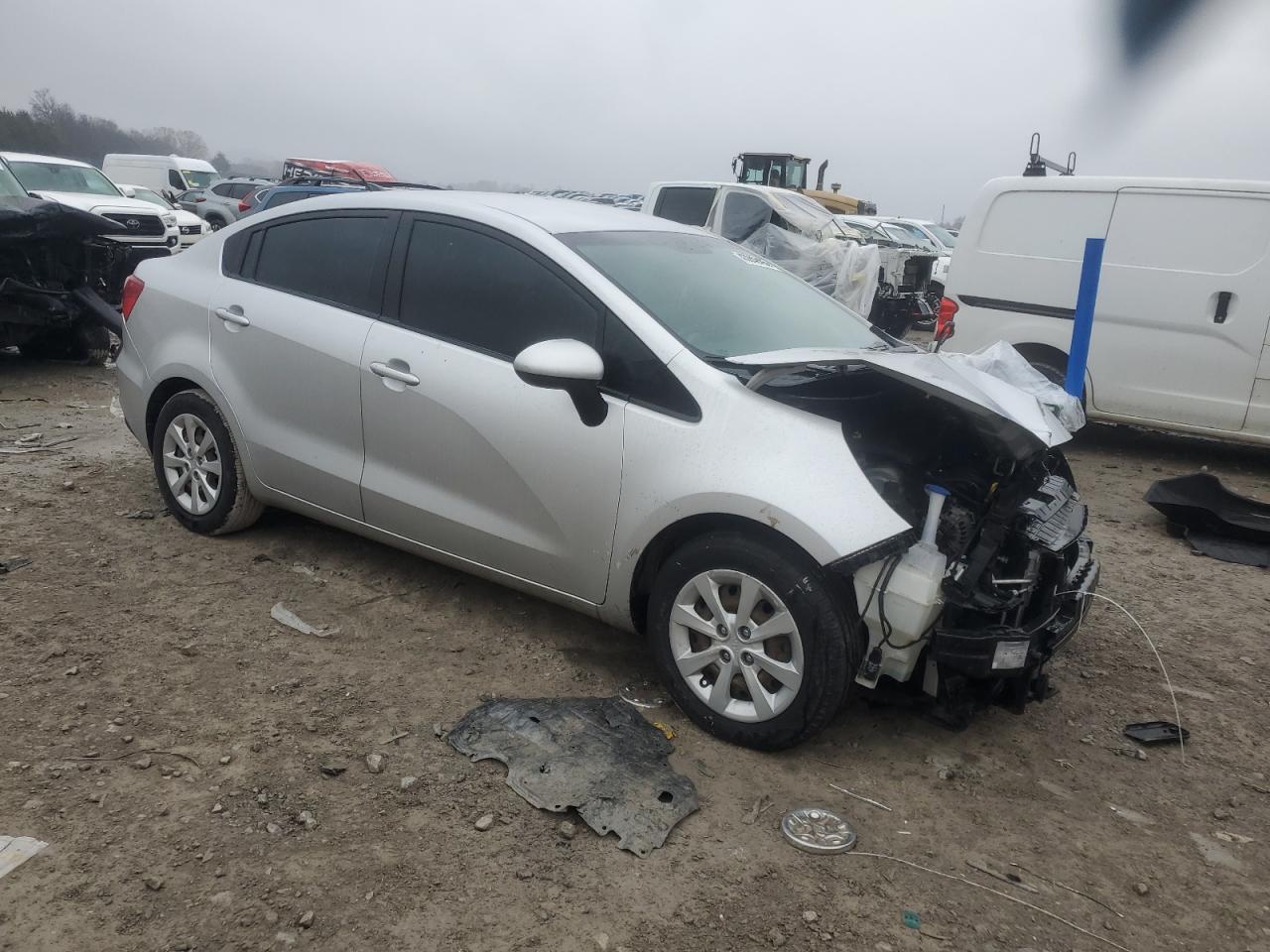 2017 KIA Rio VIN KNADM4A33H6006130 Copart auction photo, front end damage thumbnail 4
