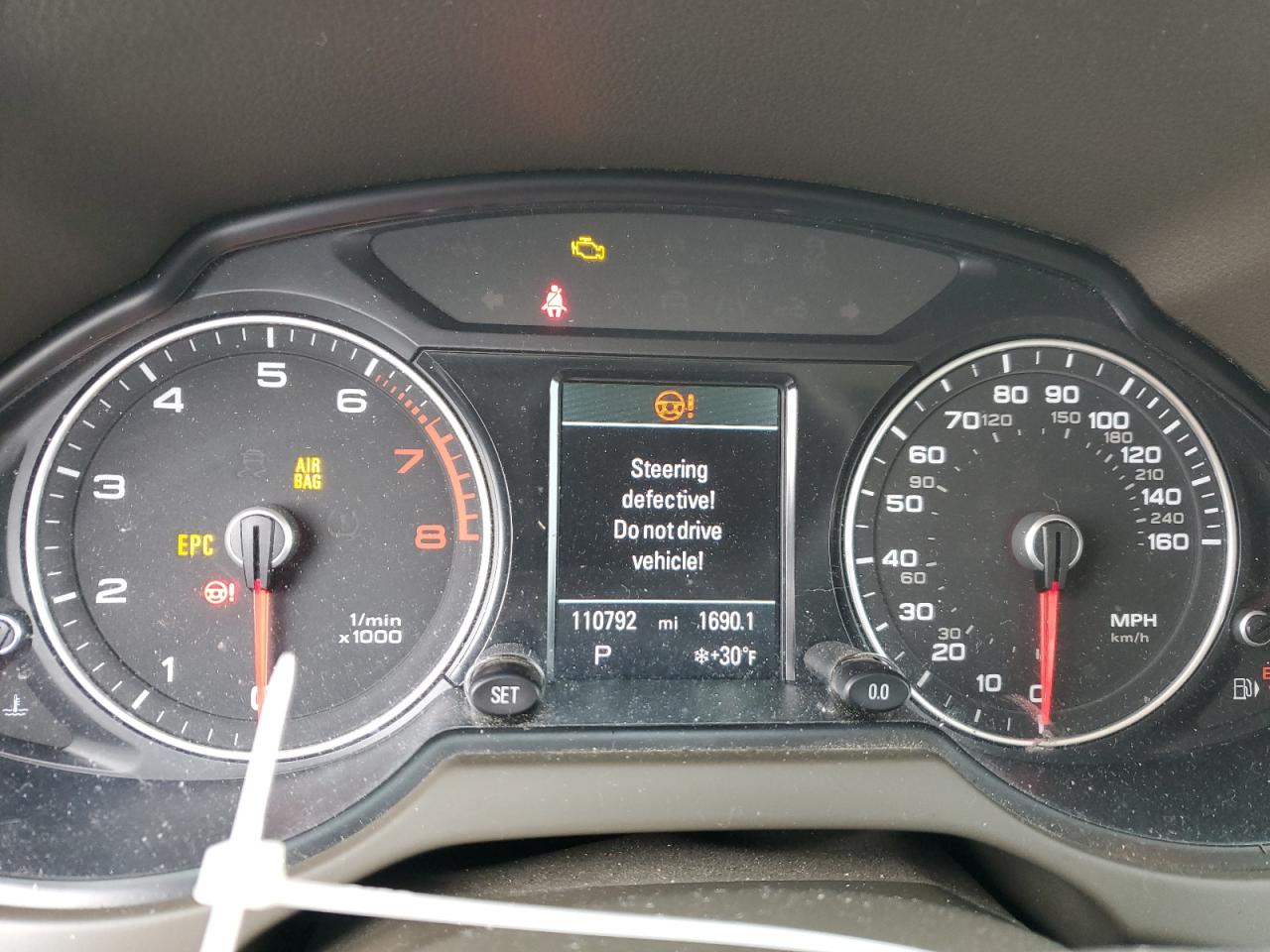 2014 Audi Q5 VIN WA1WGAFPXEA053672 Copart auction photo, rear end damage thumbnail 9