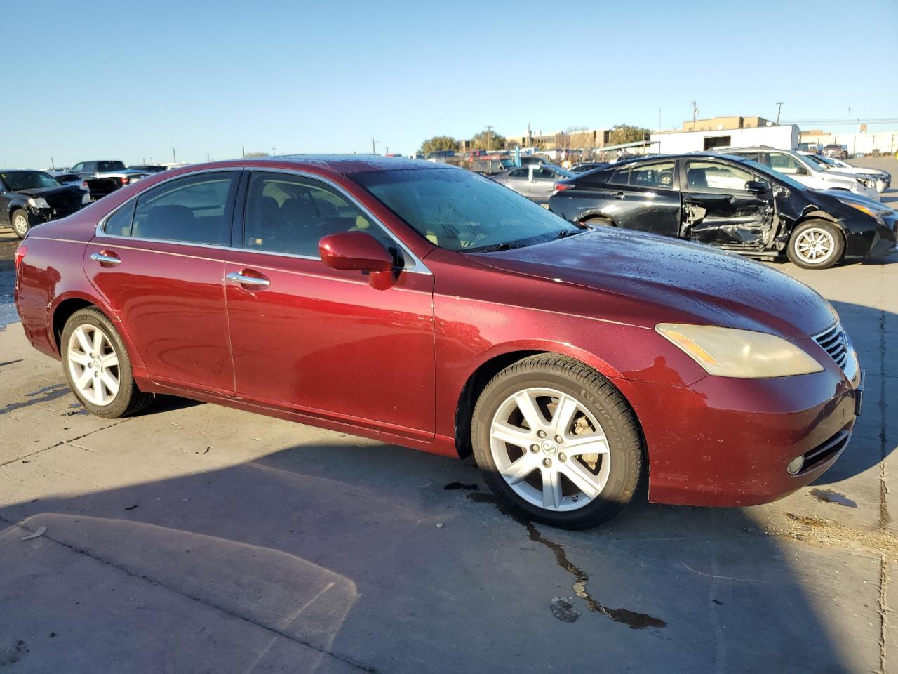 2007 Lexus ES VIN JTHBJ46G772109604 Copart auction photo, side damage thumbnail 4