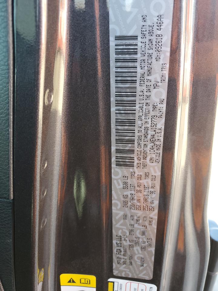 2020 Jeep Wrangler VIN 1C4HJXEN4LW152779 Copart auction photo, partial repair damage thumbnail 13