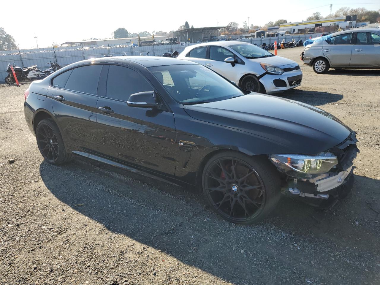 2018 BMW 4er VIN WBA4J3C55JBG96724 Copart auction photo, front end / undercarriage damage thumbnail 4
