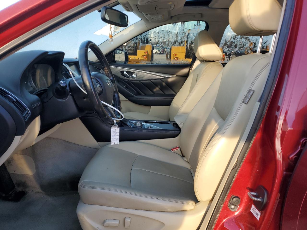 2015 Infiniti Q50 VIN JN1BV7AP4FM338746 Copart auction photo, all over damage thumbnail 7