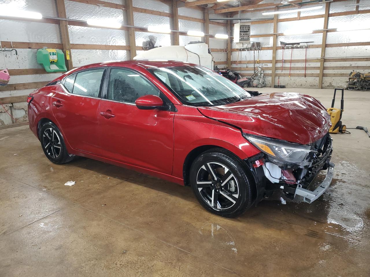 2024 Nissan Sentra VIN 3N1AB8CV1RY374157 Copart auction photo, front end / side damage thumbnail 4