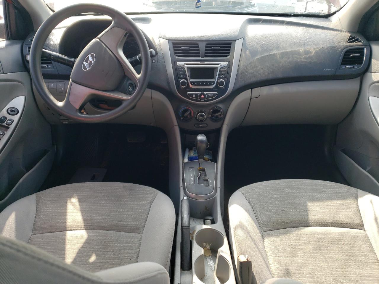 2017 Hyundai Accent VIN KMHCT4AE9HU333562 Copart auction photo, front end / top/roof damage thumbnail 8