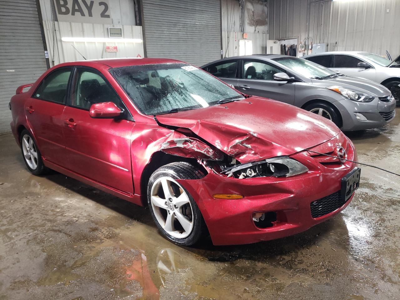 2007 Mazda 6 VIN 1YVHP80C975M04722 Copart auction photo, front end damage thumbnail 4