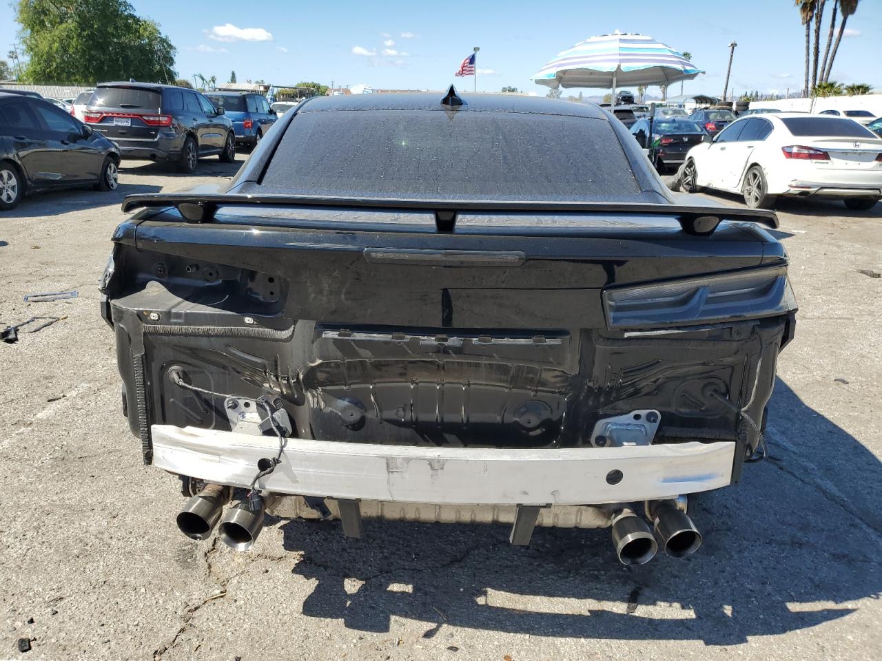 2017 Chevrolet Camaro VIN 1G1FH1R73H0187506 Copart auction photo, side / front end damage thumbnail 6
