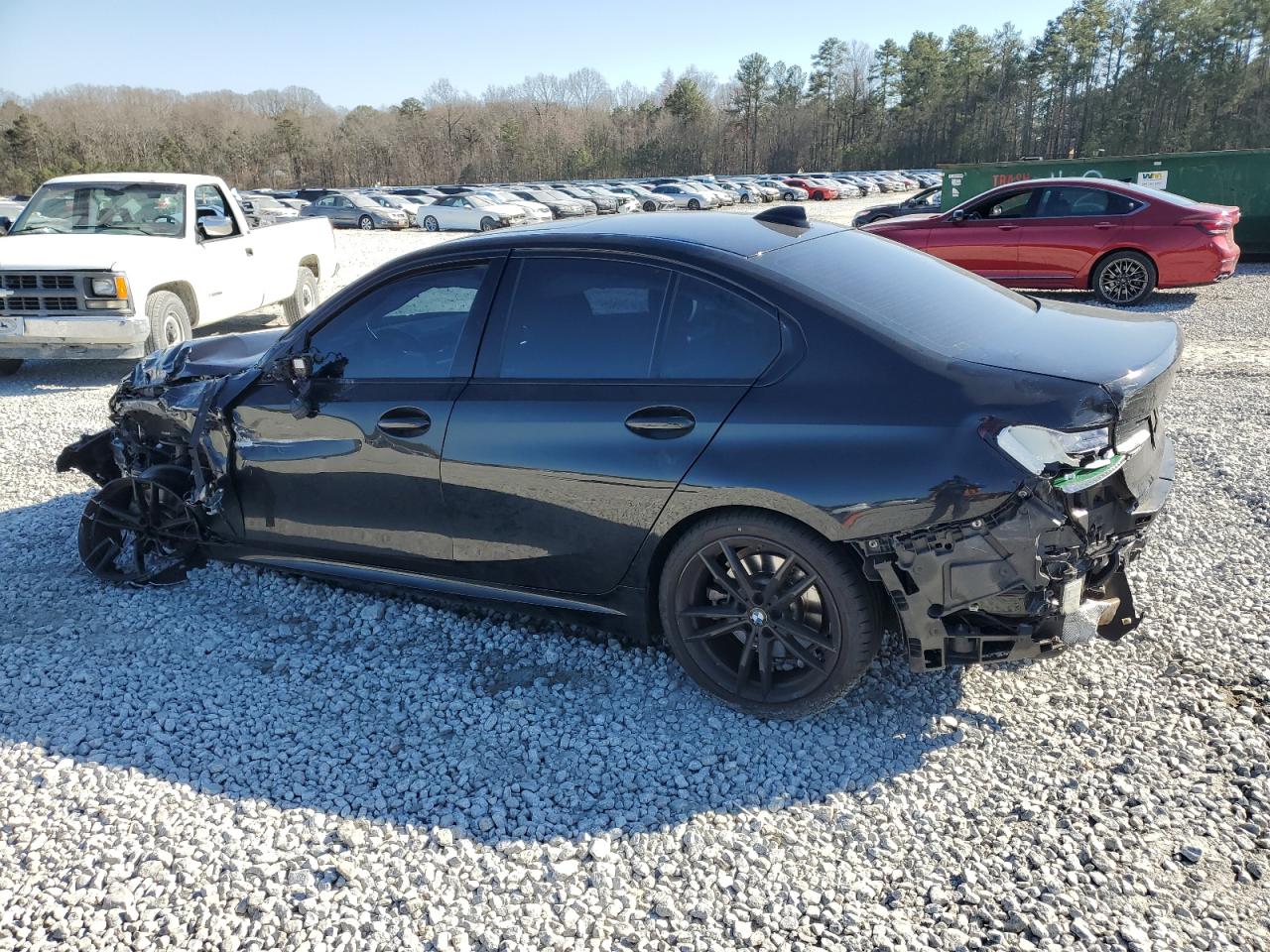 2021 BMW 3er VIN 3MW5P7J03M8B61203 Copart auction photo, front end / rear end damage thumbnail 2