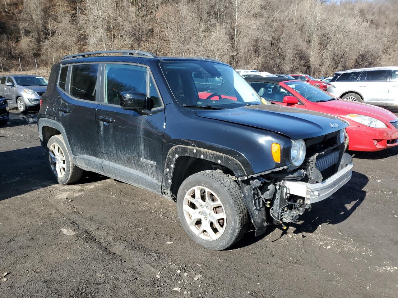 2017 Jeep Renegade VIN ZACCJBBBXHPE43895 Copart auction photo, front end / side damage thumbnail 4