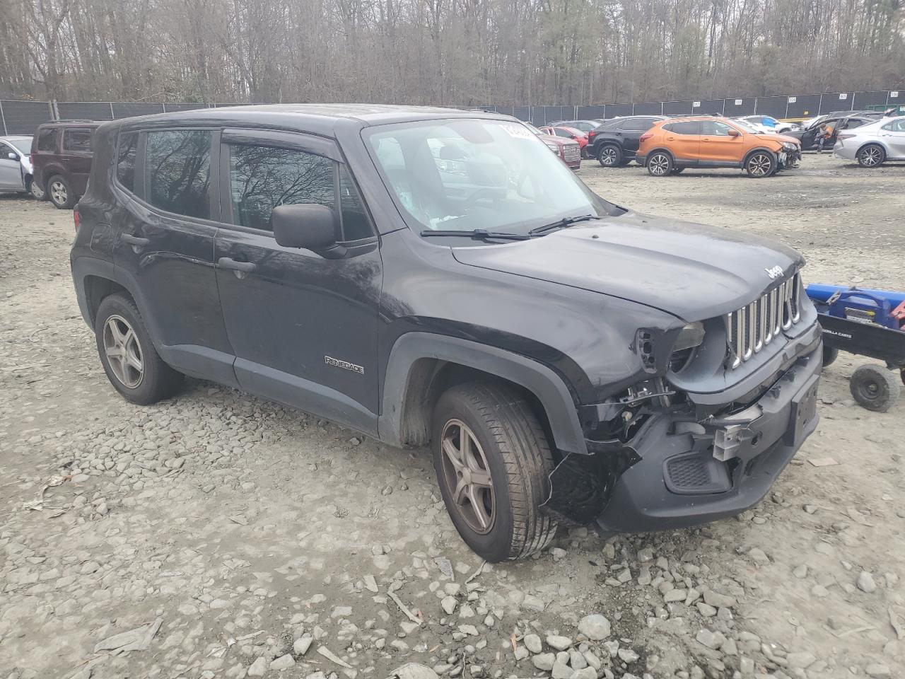 2015 Jeep Renegade VIN ZACCJBAT5FPB33399 Copart auction photo, front end damage thumbnail 4