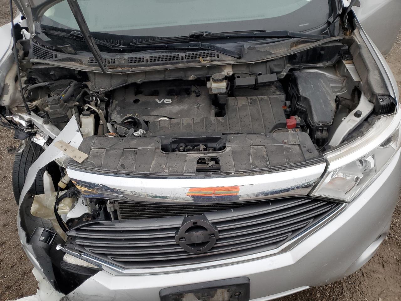 2011 Nissan Quest VIN JN8AE2KP4B9004129 Copart auction photo, front end / side damage thumbnail 14