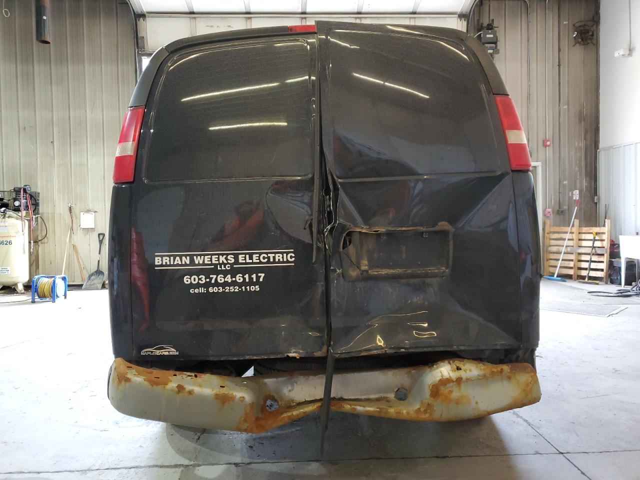 2013 Chevrolet Express VIN 1GCSHAF45D1141938 Copart auction photo, rear end / minor dent/scratches damage thumbnail 6