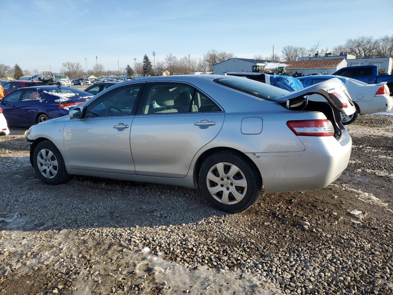 2011 Toyota Camry VIN 4T4BF3EK6BR218542 Copart auction photo, front end / rear end damage thumbnail 2