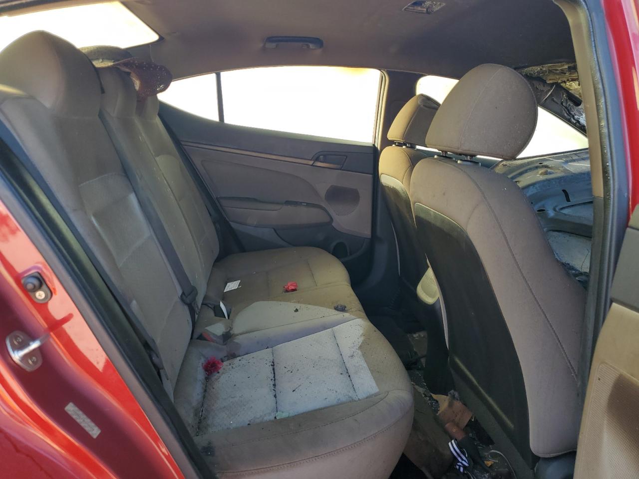 2019 Hyundai Elantra VIN KMHD84LF9KU745970 Copart auction photo, burn - engine / burn - interior damage thumbnail 11