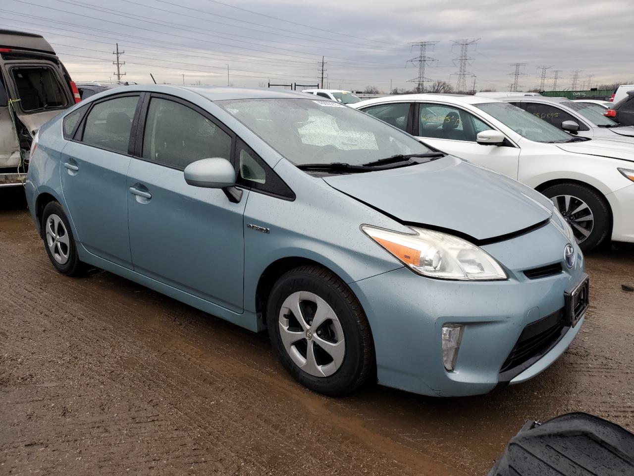 2012 Toyota Prius VIN JTDKN3DU3C1603144 Copart auction photo, minor dent/scratches damage thumbnail 4