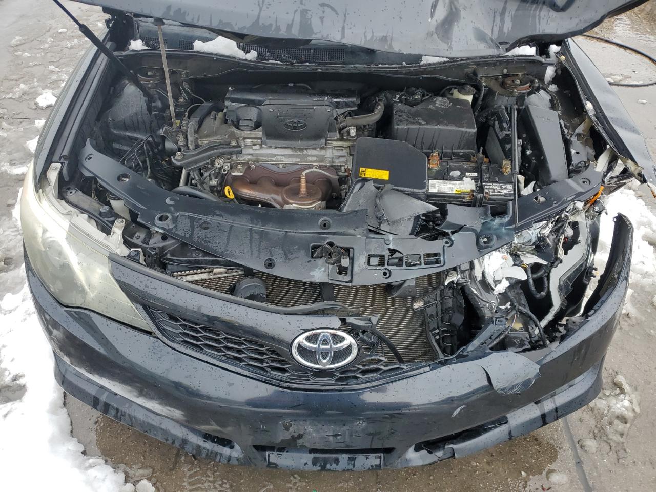 2012 Toyota Camry VIN 4T1BF1FK3CU137836 Copart auction photo, front end / hail damage thumbnail 11