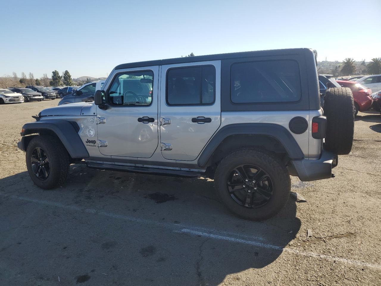 2019 Jeep Wrangler VIN 1C4HJXDG8KW632213 Copart auction photo, front end / side damage thumbnail 2
